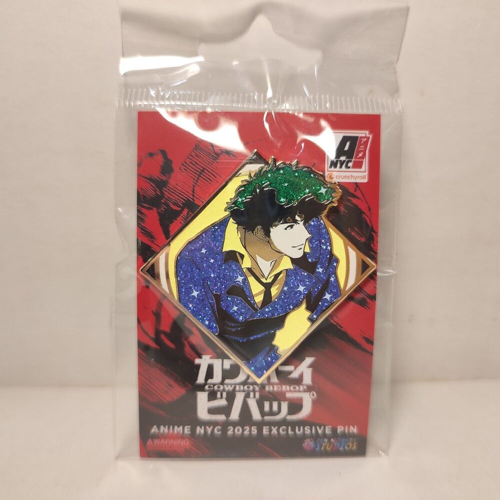 Cowboy Bebop Spike Spiegel Sparkle Series Enamel Pin Limited Edittion Badge
